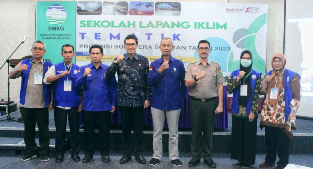 pembukaan Sekolah Lapang Iklim (SLI) Tematik Kabupaten Musi Banyuasin Tahun 2023 dengan Tema “Peduli Iklim Waspada Kondisi Ekstrem untuk Selamatkan Bangsa”, Kamis (27/7/2023)