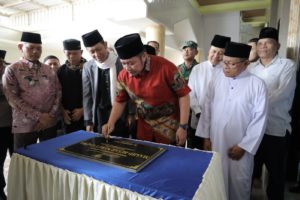 Peresmian masjid Nurut Taqwa yang terletak di Jl. Prajurit Nazarudin Rt. 02 Rw. 01 Kel. Srimulya Kec. Sematang Borang Palembang, Jumat (21/07/2023)