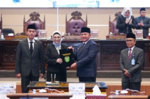 Rapat Paripurna DPRD Sumsel ke LXIV (64) Pembicaraan Tingkat Dua yang digelar di Gedung DPRD Sumsel, Selasa (27/6/2023).