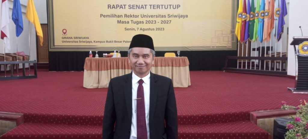 Prof Dr Taufiq Marwah terpilih sebagai Rektor Unsri. (FOTO: SS 1/YANTI).