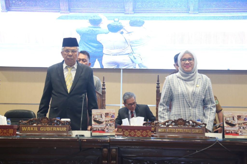 Rapat dipimpin Wakil Ketua DPRD Provinsi Sumatera Selatan Kartika Sandra Desi bertempat di Ruang Rapat DPRD Prov Sumsel, Selasa, (7/8/2023)