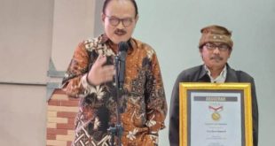 Malam Anugerah SMSI 2023 di Hall Dewan Pers, Kebon Sirih, Jakarta, hari Jumat (11/08/2023).