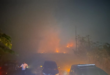H. Herman Deru masih semangat meninjau lokasi lahan di Tempat Pembuangan Akhir (TPA) sampah Sukawinatan yang terbakar sejak beberapa hari terakhir.