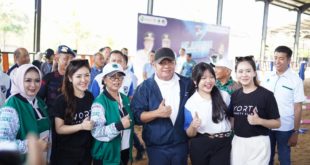 H Herman Deru menyambut dan mengapresiasi antusias para peserta pada membukaan Kejuaraan Berkuda Piala Gubernur Cup 2023 di 3D Stable Gandus Palembang, Minggu (6/8/2023).