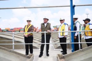 Peninjauan Lokasi Instalasi Pengolahan Air Limbah (IPAL) di Sungai Selayur, Kamis (10/10/2023).