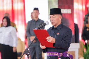Kukuhkan 75 Anggota Paskibraka, Ini Pesan Pj Apriyadi Mahmud