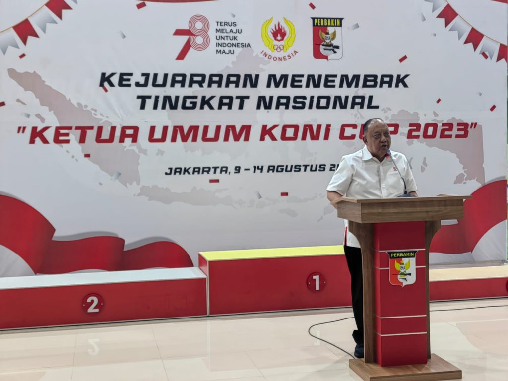 Kejuaraan Menembak Tingkat Nasional Ketua Umum KONI Cup 2023’. Kompetisi itu dihelat di Lapangan Tembak Senayan, tanggal 9-14 Agustus 2023.