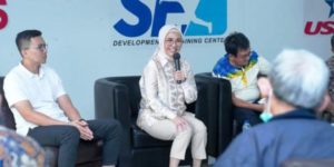 Ketua Dewan Perwakilan Rakyat Daerah (DPRD) Sumsel yang juga sebagai Ketua Persatuan Boling Indonesia Sumsel, Hj. Anita Noeringhati, memimpin Rapat Pengurus dalam rangka persiapan Pra PON dan Leanpuri Cup tahun 2023. (foto : bekisarmedia.id/aprizal)