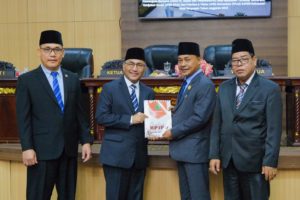 Rapat Paripurna Masa Persidangan Masa III Rapat ke-12 di Ruang Rapat Paripurna DPRD Muba, Senin (7/8/2023).
