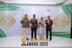 PT. Bukit Asam Tbk meraih 4 penghargaan sekaligus dalam ajang TJSL & CSR Award 2023 pada hari Kamis tanggal 10 Agustus 2023