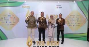 PT. Bukit Asam Tbk meraih 4 penghargaan sekaligus dalam ajang TJSL & CSR Award 2023 pada hari Kamis tanggal 10 Agustus 2023