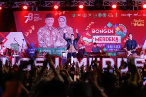 Festival Bongen Fest Merdeka yang di gelar dalam rangka menyemarakkan HUT ke 78 Kemerdekaan Republik Indonesia di Kabupaten Muba, Sabtu (19/08/2023) malam.