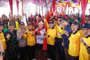 Pemkab Muba menggelar lomba Perahu Bidar di Desa Teluk Kijing I dan Teluk Kijing II Kecamatan Lais, yang diikuti sebanyak 51 tim peserta, Minggu (20/8/2023).