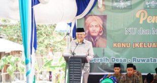 H Mawardi Yahya menghadiri Pengajian Tripal Nahdatul Ulama (NU) dan Muslimat, yang dilaksanakan di Masjid Sabilul Muttaqin, Desa Dabuk Makmur, Kecamatan Mesuji Raya Kabupaten Ogan Komering Ilir (OKI), Minggu (17/9).