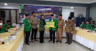 Penyerahan secara simbolis dilakukan dalam acara peluncuran Palembang NU Online di Rumah Dinas Ketua DPRD Sumsel pada Selasa (26/09/2023).