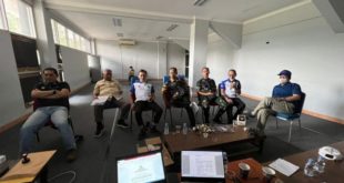 Panitia Penjaringan Bakal Calon (Bacalon) Ketua Umum (Ketum) Persatuan Bulu Tangkis Seluruh Indonesia (PBSI) Provinsi Sumatera Selatan (Sumsel) menggelar rapat pemantapan rencana Musyawarah Provinsi (Musprov) dan Kejuaraan Provinsi (Kejurprov) tahun 2023 di Gedung Olahraga (GOR) Dempo, Jakabaring Sport City (JSC), Palembang, hari Sabtu tanggal 2 September 2023. (foto : Oyong Hairudin)