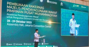 Prof. Dr. Haedar Nashir, M.Si., Ketua Umum PP Muhammadiyah. (foto : SMSI Sumsel)