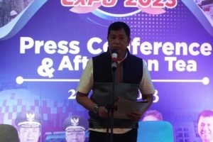 Ketua Kadin Sumsel, H. Affandi Udji, dalam rapat persiapan ASEAN Business Advisory Council (BAC) yang digelar melalui ruang zoom pada hari Selasa tanggal 10 Oktober 2023.