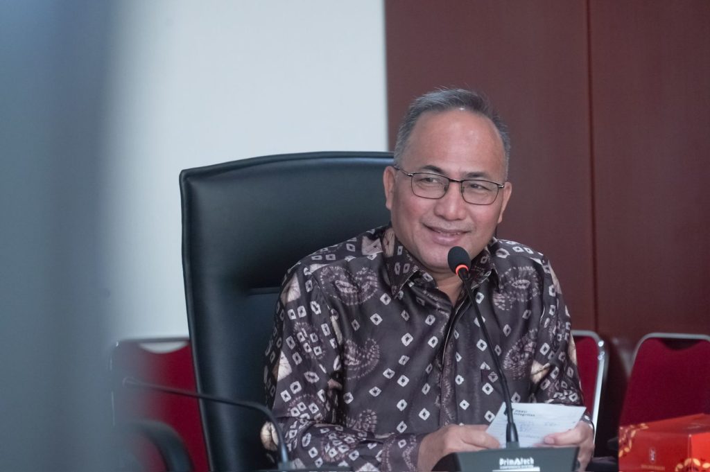 Pj Bupati Muba Drs H Apriyadi MSi melaksanakan kunjungan ke Kementerian Perencanaan Pembangunan Nasional (PPN)/Bappenas, Senin (20/11/2023).