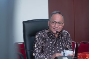 Pj Bupati Muba Drs H Apriyadi MSi melaksanakan kunjungan ke Kementerian Perencanaan Pembangunan Nasional (PPN)/Bappenas, Senin (20/11/2023).
