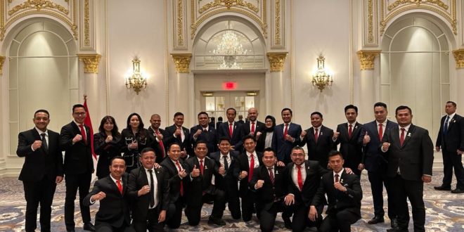 Ketua Umum Badan Pengurus Daerah Himpunan Pengusaha Muda Indonesia Provinsi Sumatera Selatan, Hermansyah Mastari, mendampingi Presiden Republik Indonesia, Joko Widodo, dalam Kunjungan Kerja ke Amerika Serikat pada hari Senin tanggal 13 November 2023.