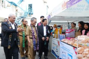Ir. S.A Supriono menghadiri Peringatan HUT Bank Sumsel Babel (BSB) ke- 66 Tahun 2023 diselenggarakan oleh Bank Sumsel Babel Cabang Utama A. Rivai Palembang, Senin (6/11/2023).