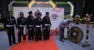 Suasana Kegiatan Gong Pencak Seni Solospell Persaudaraan Setia Hati Terate di Gedung Serba Guna Tanah Putih Tanjung Enim, pada hari Minggu tanggal 5 November 2023. (foto : SMSI Sumsel)