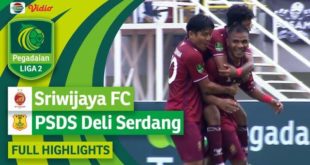 Pertandingan Grup 1 Liga 2 Indonesia Tahun 2023 antara Sriwijaya FC vs PSDS Deli Serdang di Stadion Gelora Sriwijaya Jakabaring, Palembang, hari Minggu tanggal 19 November 2023. (foto : indosiar)