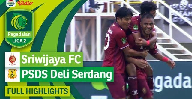 Pertandingan Grup 1 Liga 2 Indonesia Tahun 2023 antara Sriwijaya FC vs PSDS Deli Serdang di Stadion Gelora Sriwijaya Jakabaring, Palembang, hari Minggu tanggal 19 November 2023. (foto : indosiar)