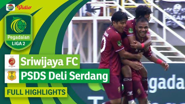 Pertandingan Grup 1 Liga 2 Indonesia Tahun 2023 antara Sriwijaya FC vs PSDS Deli Serdang di Stadion Gelora Sriwijaya Jakabaring, Palembang, hari Minggu tanggal 19 November 2023. (foto : indosiar)