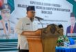 H Apriyadi diwakili Asisten Pemerintahan dan Kesra Setda Muba H Yudi Herzandi SH MH  membuka Rapat Kerja Daerah (Rakerda) Majelis Ulama Indonesia (MUI) Kabupaten Muba. Bertempat di Hotel Gambo Residence Sekayu, Jumat (1/12/2023).
