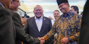 Calon Presiden Republik Indonesia, Anies Baswedan, menghadiri acara Sarasehan DPD RI Bersama Calon Presiden 2024, yang digelar hari Jum'at tanggal 2 Februari 2024 di Gedung Nusantara IV, Komplek Parlemen Senayan. (foto : LaNyalla)