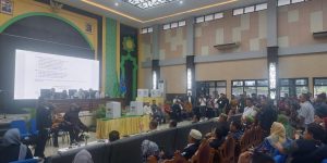 Suasana Pemilihan Ketua Umum Persatuan Wartawan Indonesia Provinsi Sumatera Selatan di Aula Gedung Asrama Haji, Palembang, 1-2 Februari 2024. (foto : SMSI)
