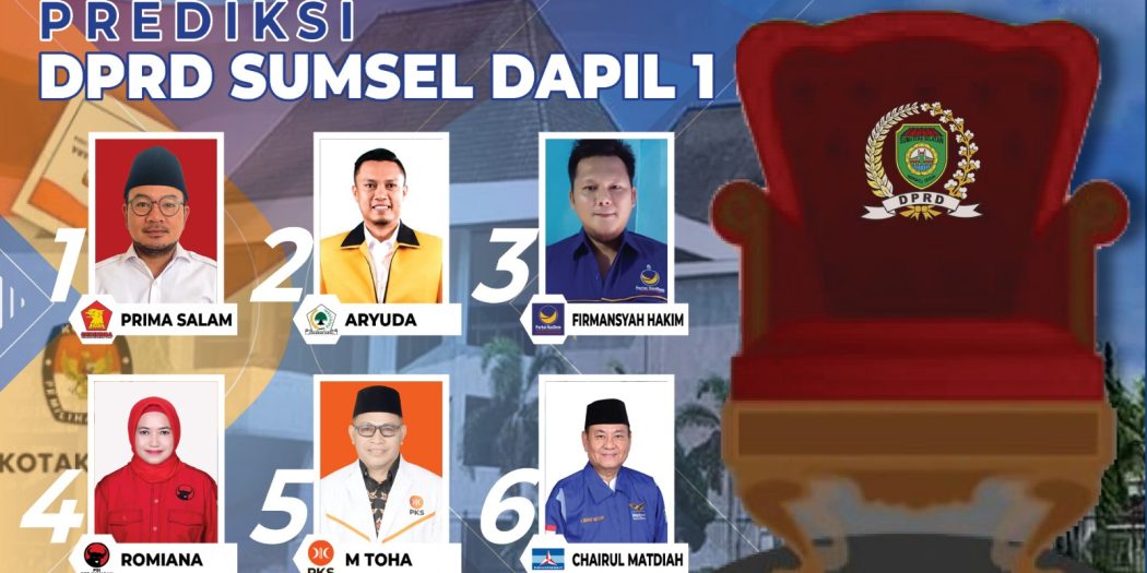 Calon-calon yang diprediksi bakal dilantik sebagai Anggota DPRD Sumsel dari Daerah Pemilihan Sumsel 1. (foto : A. M. Syafei)