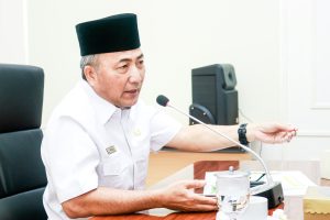 Pj Bupati Apriyadi Mahmud di sela Rapat Koordinasi Percepatan Pengadaan Lahan Trase Tol Ruas Betung (Sp.Sekayu) – Tempino – Jambi yang Berada di Kabupaten Musi Banyuasin Sudah Memasuki Tahap Kontruksi di Kantor Perwakilan Musi Banyuasin di Palembang, Selasa (5/3/2024).