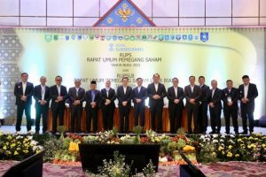Rapat Umum Pemegang Saham Luar Biasa (RUPSLB) Tahun 2024 PT Bank Pembangunan Daerah Sumatera Selatan dan Bangka Belitung di Hotel Fairmont, Senayan, Jakarta, Rabu (6/3/2024).