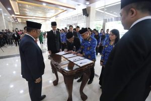 Sekretaris Jenderal (Sekjen) Dewan Perwakilan Daerah (DPD) Republik Indonesia (RI), Rahman Hadi, pertama kalinya melantik 96 orang Pegawai Pemerintah dengan Perjanjian Kerja (P3K) yang ada di Lingkungan Sekretariat Jenderal (Setjen) DPD RI.