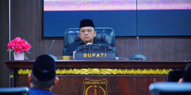 Raperda tentang Pencegahan dan Peningkatan Kualitas terhadap Perumahan Kumuh dan Permukiman Kumuh, di Ruang Rapat Paripurna DPRD Muba, Senin (3/6/2024).