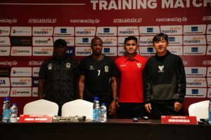Tim Indonesia akan melakoni training match melawan Tanzania, Minggu (2/6) di Stadion Madya Senayan, Jakarta pukul 16.00 WIB