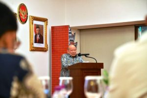 Ketua Dewan Perwakilan Daerah Republik Indonesia, LaNyalla Mahmud Mattalitti, saat melakukan kunjungan kerja ke KBRI Indonesia untuk Korea Selatan, hari Rabu tanggal 26 Juni 2024.