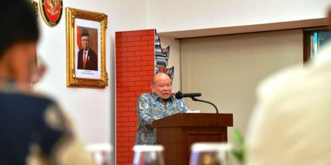 Ketua Dewan Perwakilan Daerah Republik Indonesia, LaNyalla Mahmud Mattalitti, saat melakukan kunjungan kerja ke KBRI Indonesia untuk Korea Selatan, hari Rabu tanggal 26 Juni 2024.