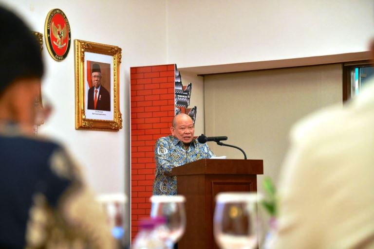 Ketua Dewan Perwakilan Daerah Republik Indonesia, LaNyalla Mahmud Mattalitti, saat melakukan kunjungan kerja ke KBRI Indonesia untuk Korea Selatan, hari Rabu tanggal 26 Juni 2024.