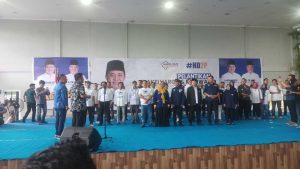 Bakal Calon Gubernur dan Wakil Gubernur Provinsi Sumatera Selatan (Sumsel) periode 2024-2029, Herman Deru (HD) serta Cik Ujang (CU), melantik serta mengukuhkan tim keluarga dan tim relawan Sumsel, pada hari Sabtu tanggal 1 Juni 2024.