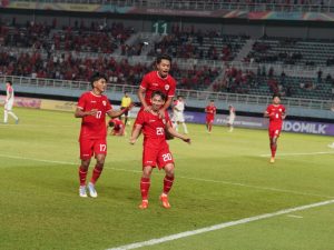 mengukir kemenangan 6-0 melawan Filipina, Rabu (17/7) di Stadion Gelora Bung Tomo, Surabaya