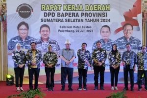 Kunjungan Ketua Umum (Ketum) Partai Golkar, Airlangga Hartarto, ke Provinsi Sumatera Selatan (Sumsel), hari Sabtu tanggal 20 Juli 2024.