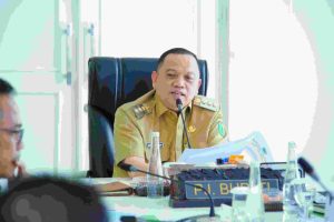 Pemerintah Daerah Kabupaten Musi Banyuasin menggelar rapat lanjutan pembahasan Penyusunan Laporan Penjabat Bupati Musi Banyuasin Triwulan I, Selasa (16/7/2024) di Ruang Rapat Bupati Muba.
