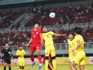 Garuda Nusantara menang 1-0 atas Malaysia di Stadion Gelora Bung Tomo, Surabaya, Sabtu (27/7).