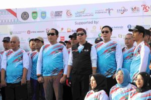 Opening Ceremony Sriwijaya Ranau Gran Fondo (SRGF) 2024 dibuka oleh Pj. Gubernur Sumatera Selatan