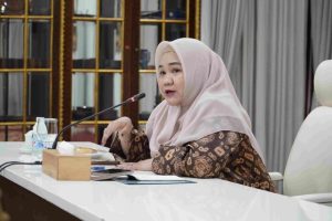 Pj Ketua TP PKK Ny, Melza Elen Setiadi Pimpin Rapat Lomba Masak Serba Ikan 2024 bersama Kepala Dinas Kelautan Dan Perikanan Sumsel Aries Irwan Wahyu., S.STPi., MSi. Griya Agung,(13/08/2024).