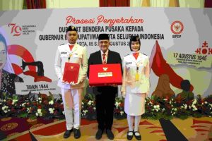 Agenda ini digelar oleh Badan Pembinaan Ideologi Pancasila (BPIP) di Balai Samudra, Jakarta. Senin (5/8/2024).